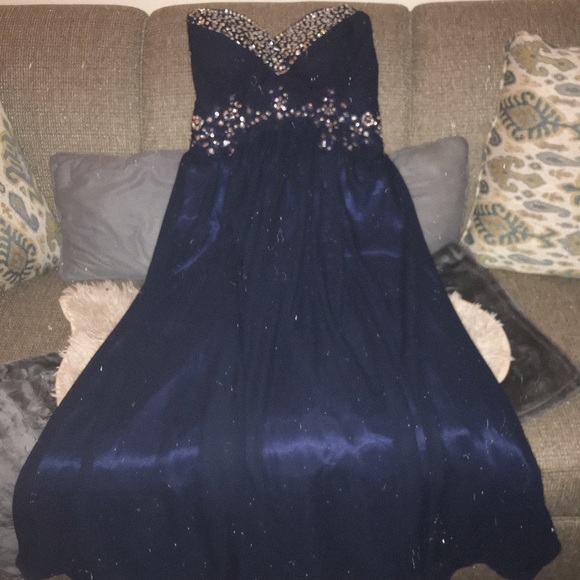 royal dark blue dress